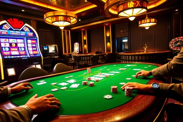 Experience thrilling moments at Fb88 with exciting poker games and vibrant casino elements.
