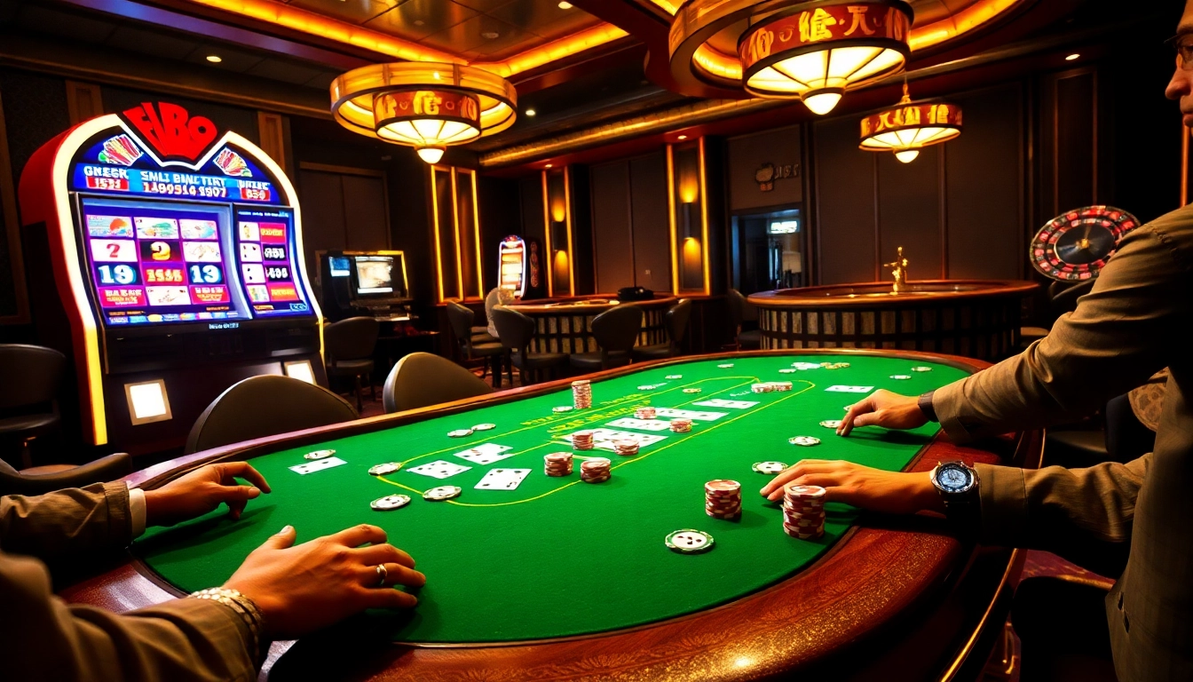 Experience thrilling moments at Fb88 with exciting poker games and vibrant casino elements.