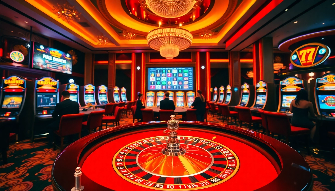 Exciting gambling scene showcasing https://fabet.blog/ with a roulette table and poker chips.