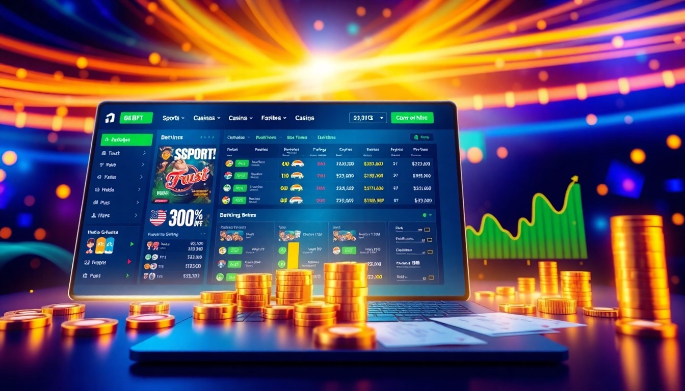 Experience the future of online betting with stimmgewitter.org's vibrant digital illustration showcasing diverse betting options.